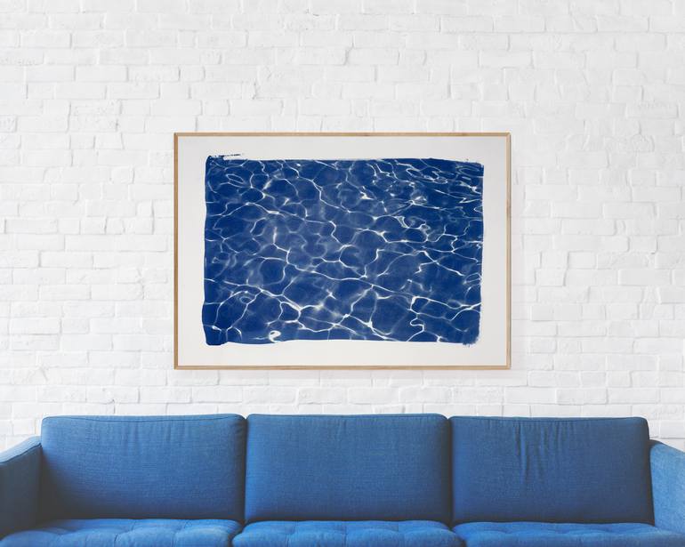 Original Abstract Beach Printmaking by Kind of Cyan