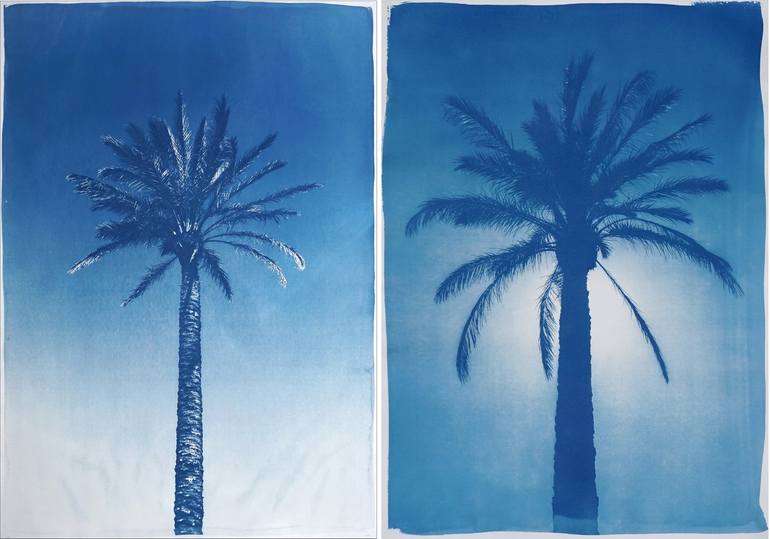 Original Art Deco Botanic Printmaking by Kind Of Cyan