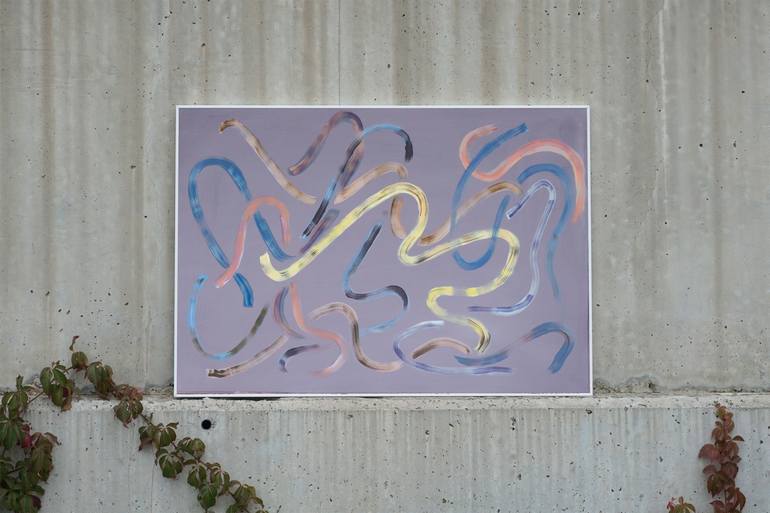 Original Conceptual Abstract Painting by Kind of Cyan