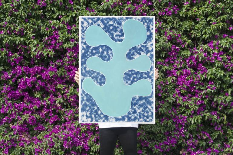 Original Abstract Floral Painting by Kind of Cyan