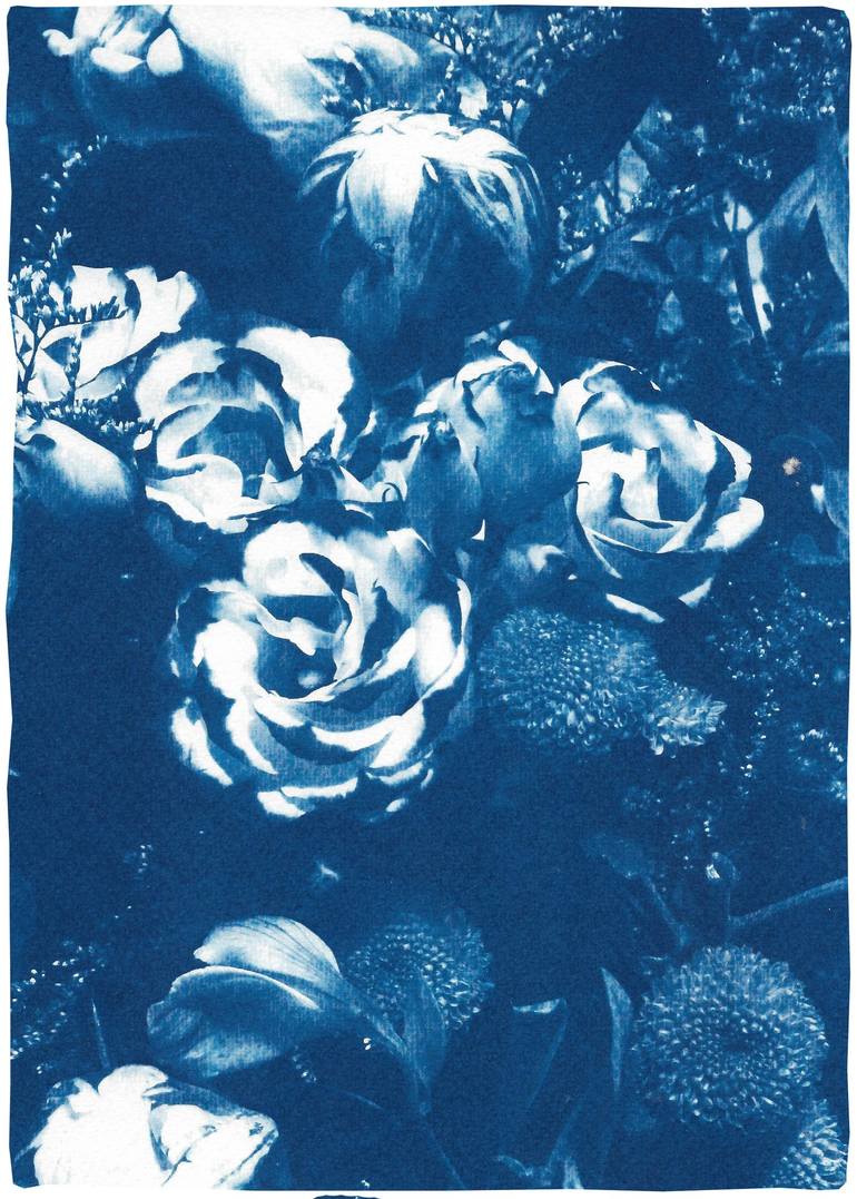 Original Art Deco Botanic Printmaking by Kind Of Cyan