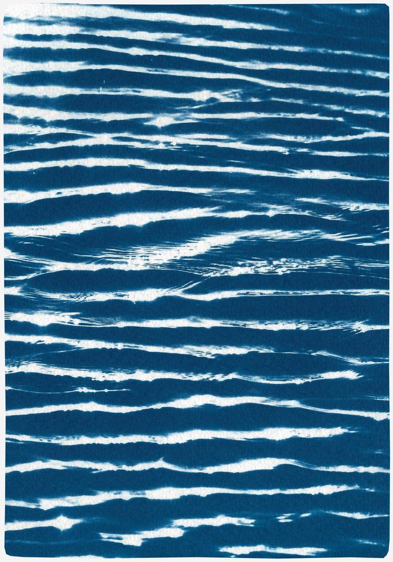 Original Abstract Seascape Printmaking by Kind Of Cyan