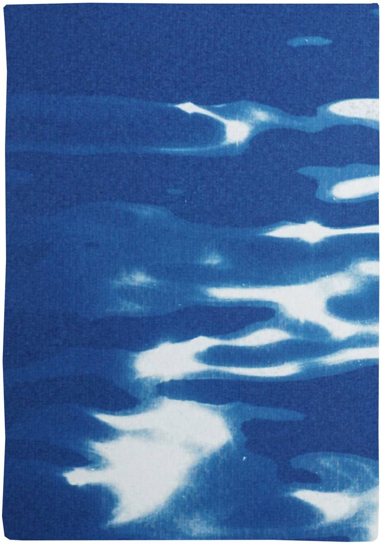 Original Abstract Beach Printmaking by Kind of Cyan