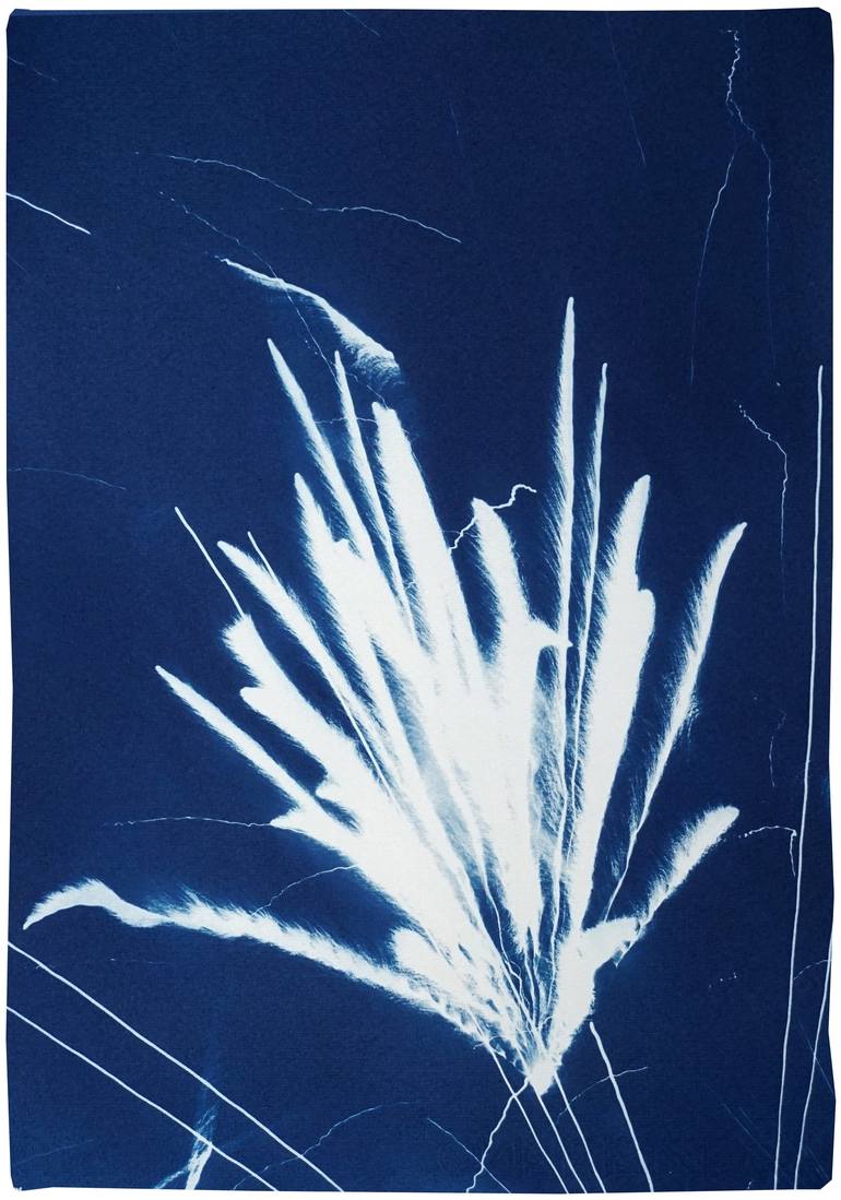 Original Abstract Aerial Printmaking by Kind Of Cyan