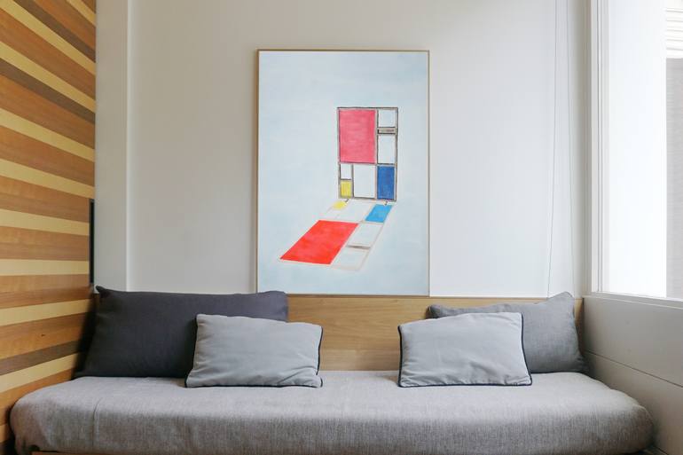 Original Modern Architecture Painting by Kind of Cyan