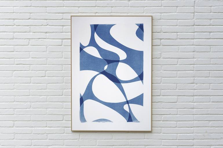 Original Art Deco Abstract Printmaking by Kind of Cyan