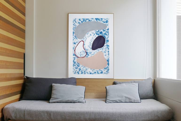 Original Abstract Patterns Painting by Kind of Cyan