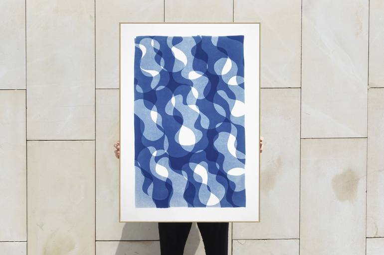 Original Modern Abstract Printmaking by Kind of Cyan