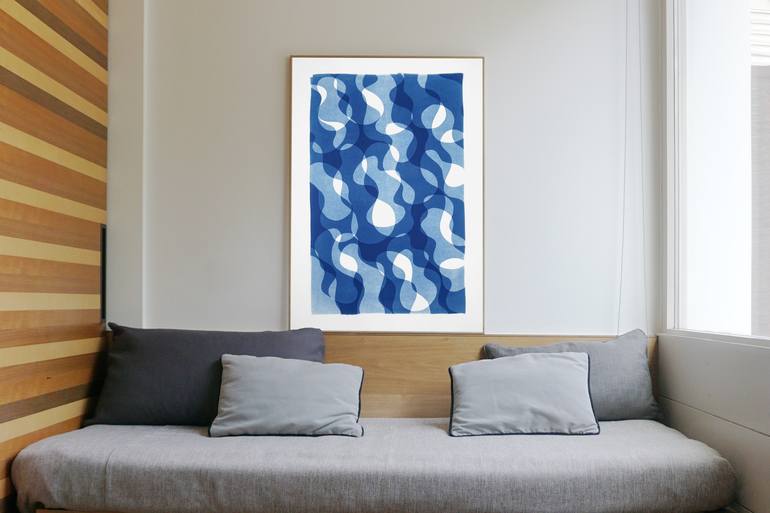 Original Modern Abstract Printmaking by Kind of Cyan