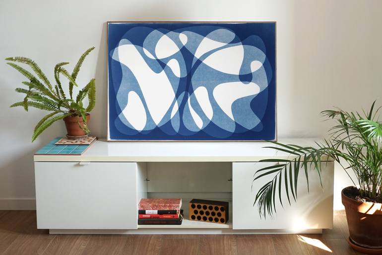 Original Abstract Patterns Printmaking by Kind of Cyan