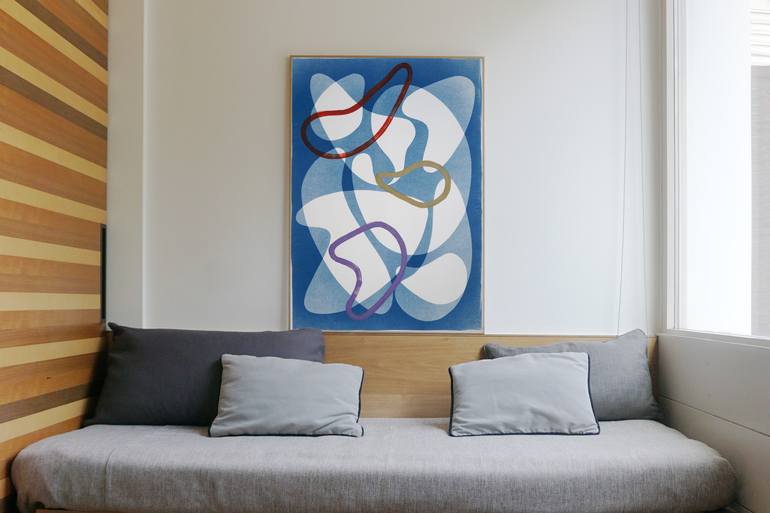 Original Art Deco Abstract Painting by Kind of Cyan