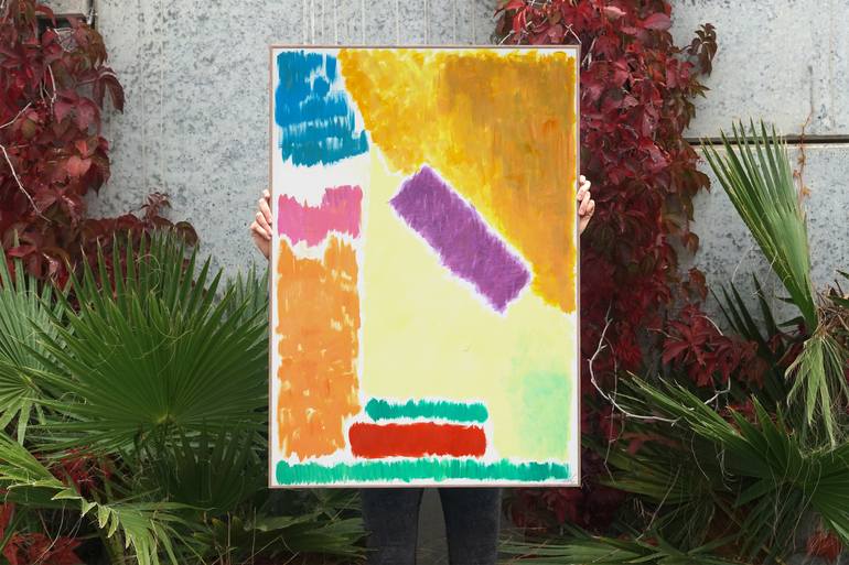 Original Art Deco Abstract Painting by Kind of Cyan
