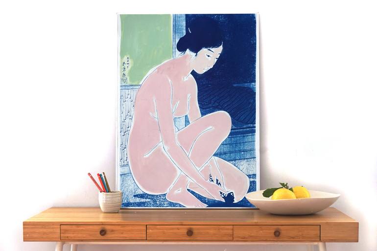 Original Figurative Nude Painting by Kind of Cyan