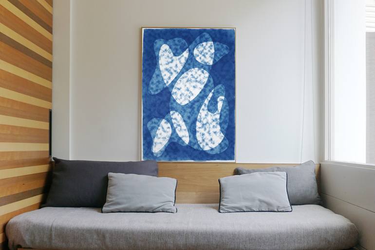 Original Art Deco Abstract Printmaking by Kind of Cyan