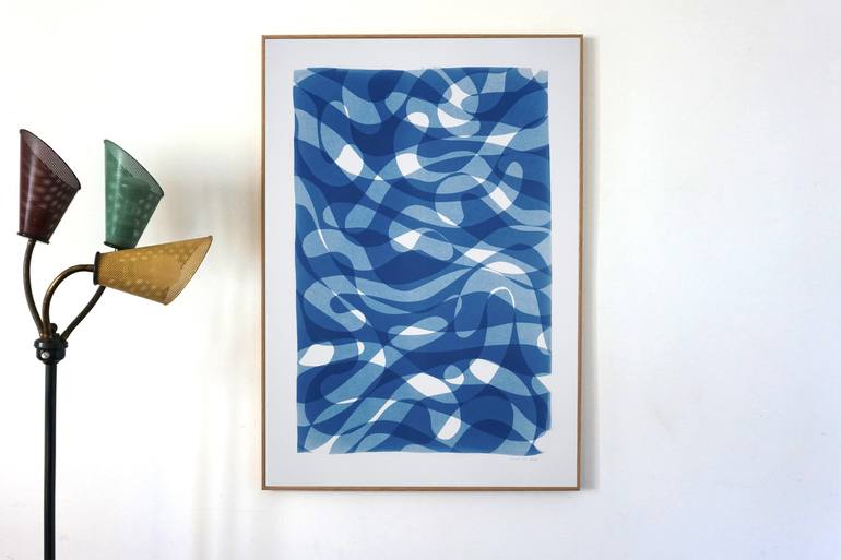 Original Abstract Patterns Printmaking by Kind of Cyan