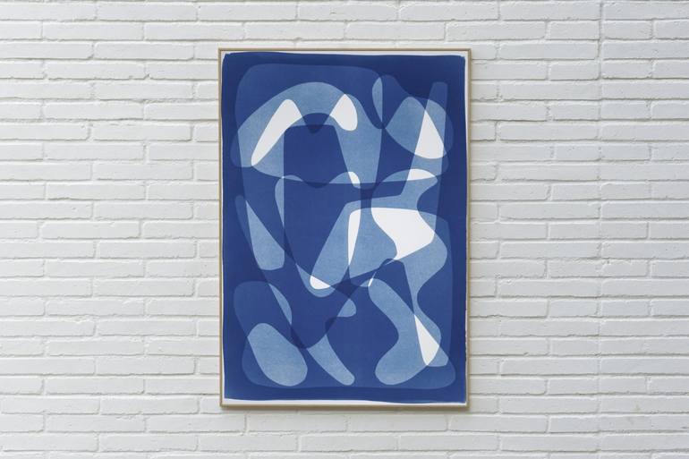 Original Modern Abstract Printmaking by Kind of Cyan