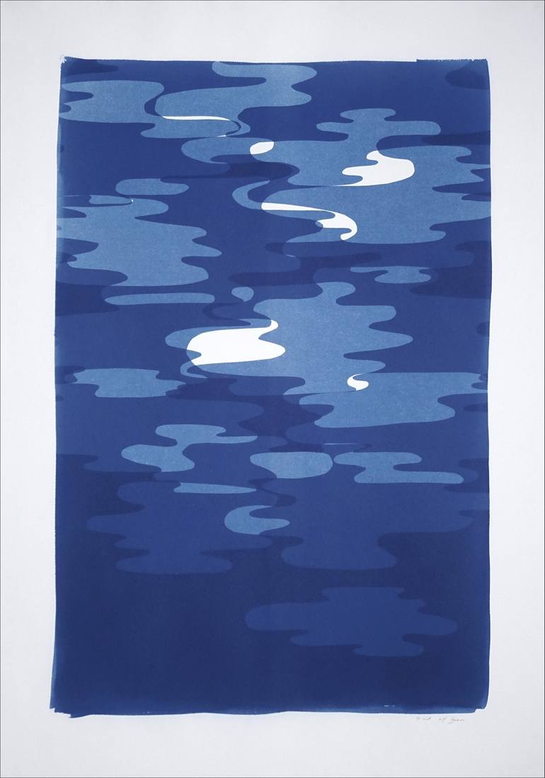 Original Abstract Patterns Printmaking by Kind Of Cyan