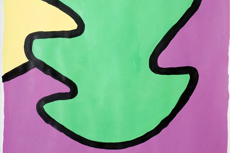 Original Abstract Expressionism Botanic Painting by Kind Of Cyan