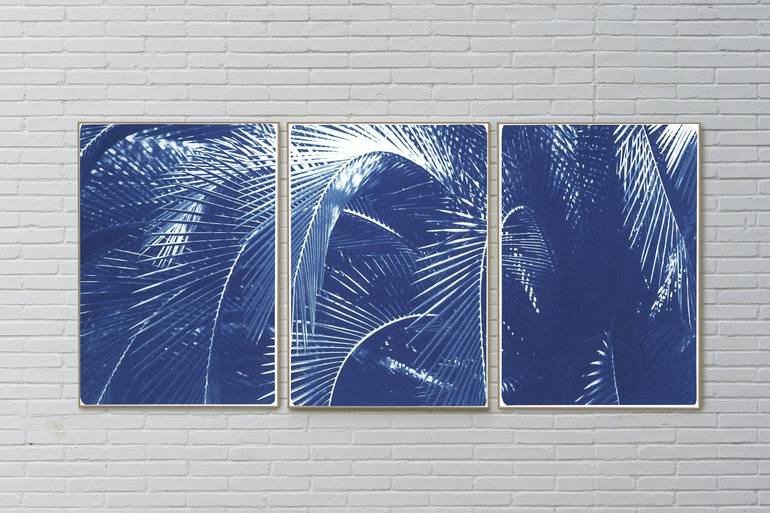 Original Modern Botanic Printmaking by Kind of Cyan