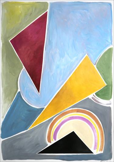 Pastel Constructivist Triangles thumb