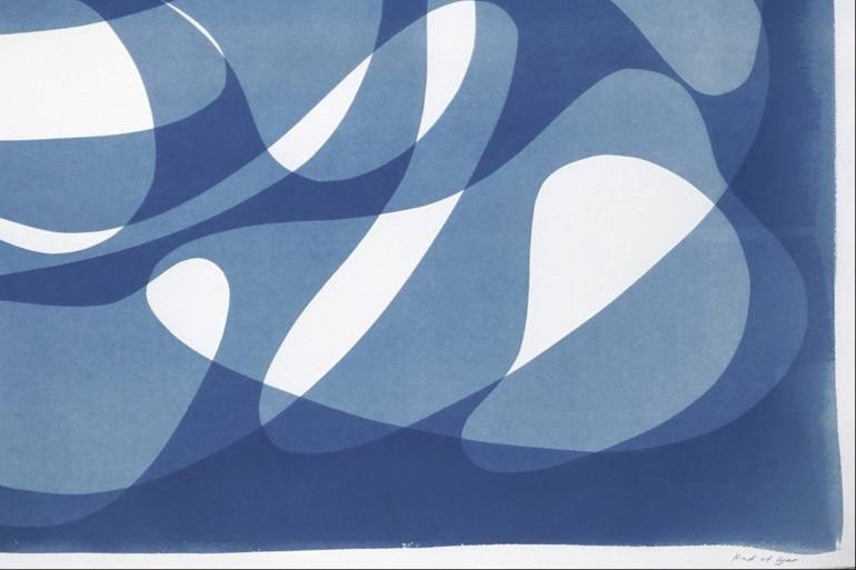 Original Art Deco Abstract Printmaking by Kind of Cyan