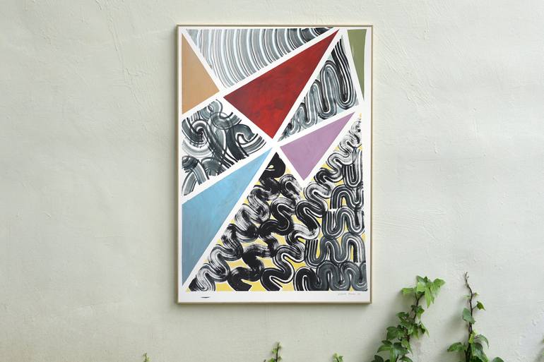 Original Geometric Painting by Kind of Cyan