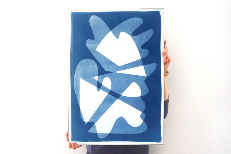 Original Art Deco Abstract Printmaking by Kind of Cyan