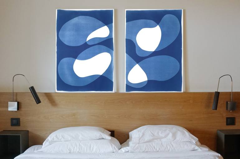 Original Modern Abstract Printmaking by Kind of Cyan