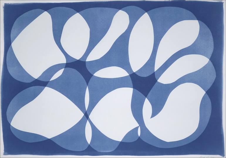Original Abstract Patterns Printmaking by Kind Of Cyan