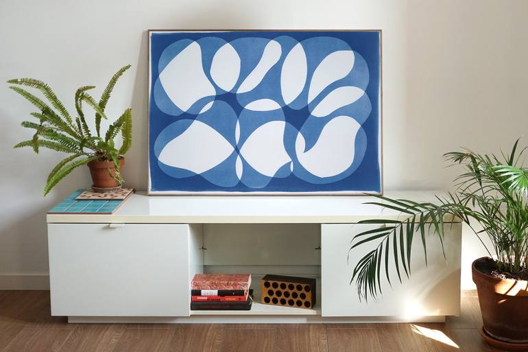 Original Abstract Patterns Printmaking by Kind of Cyan