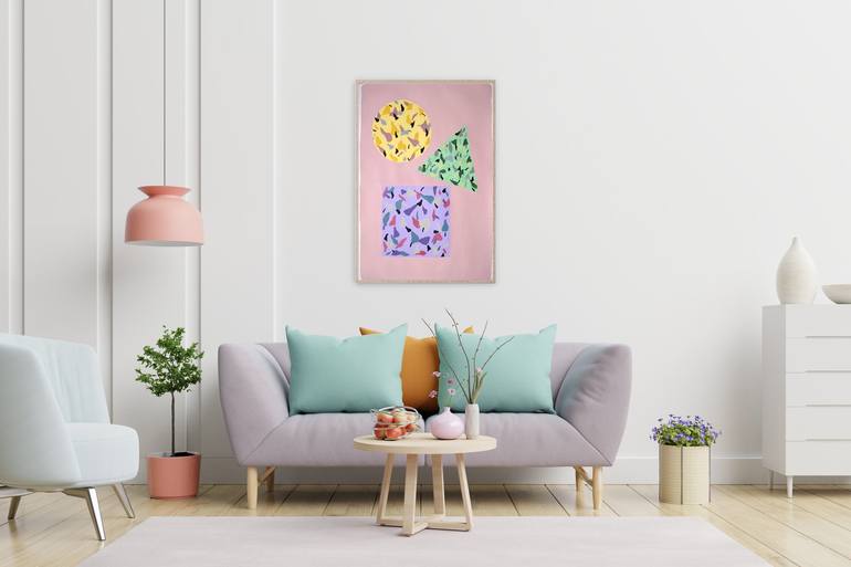 Original Geometric Painting by Kind of Cyan