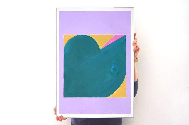 Original Art Deco Abstract Painting by Kind Of Cyan