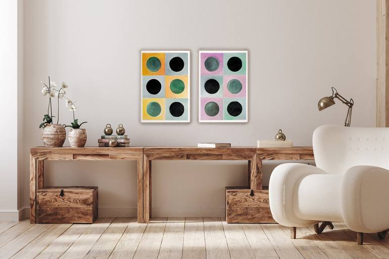 Original Geometric Painting by Kind of Cyan