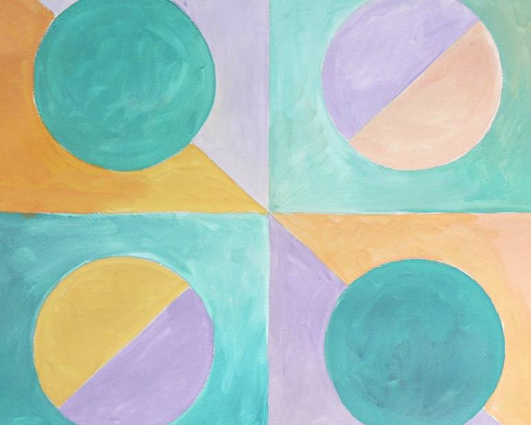 Original Geometric Painting by Kind of Cyan