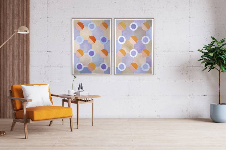 Original Geometric Painting by Kind of Cyan