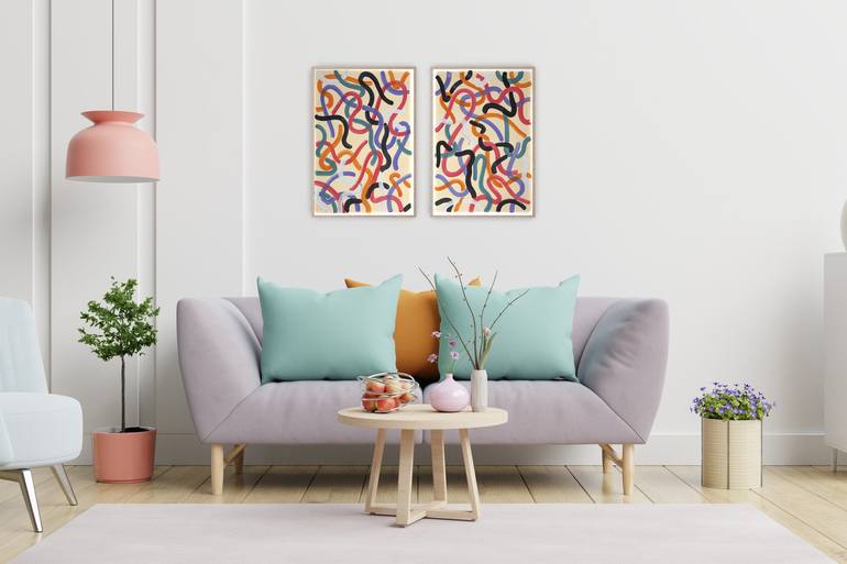 Original Patterns Painting by Kind of Cyan