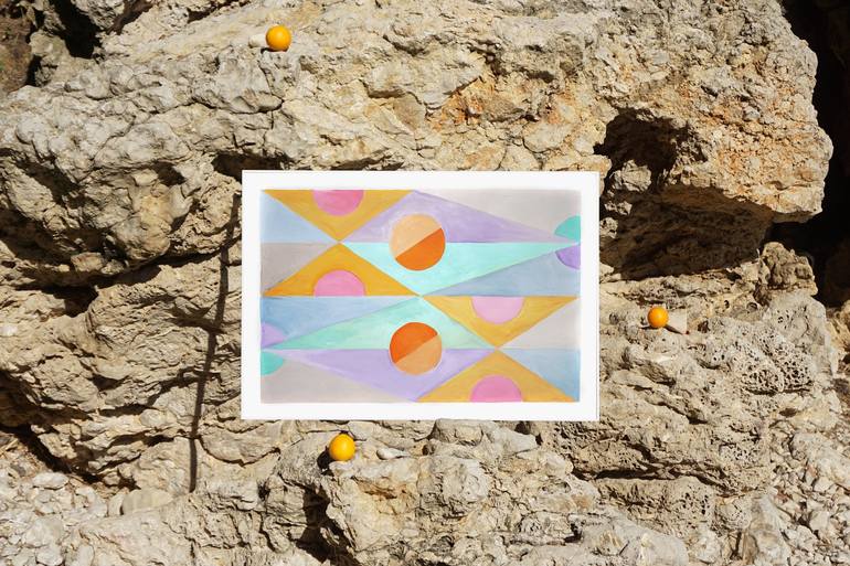 Original Geometric Painting by Kind of Cyan