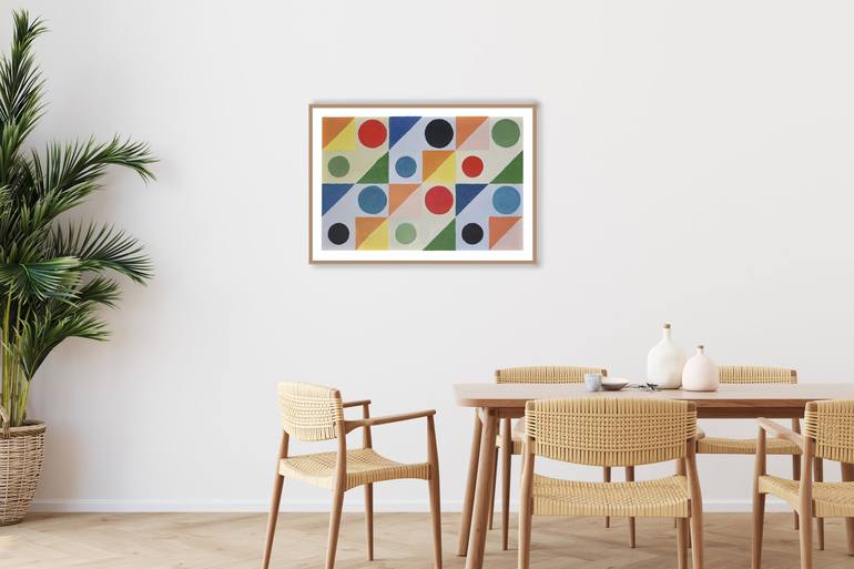 Original Modern Patterns Painting by Kind of Cyan