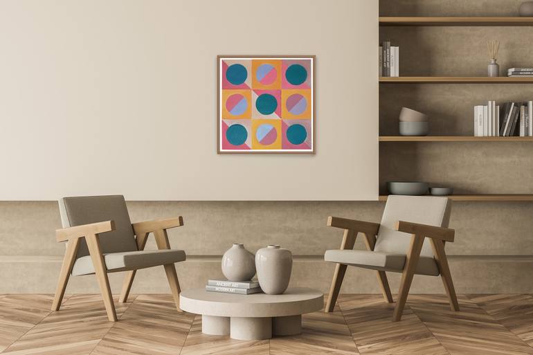 Original Geometric Painting by Kind of Cyan