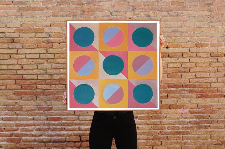 Original Geometric Painting by Kind of Cyan