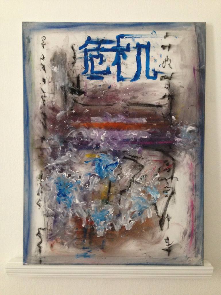 Original Abstract Expressionism Abstract Painting by Elio Quiroga