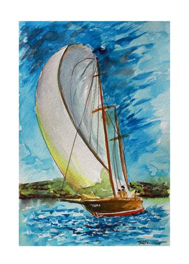 Print of Impressionism Boat Paintings by Pratik Kamat