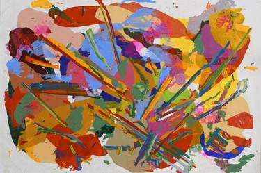 Original Abstract Expressionism Abstract Painting by Denise Costa