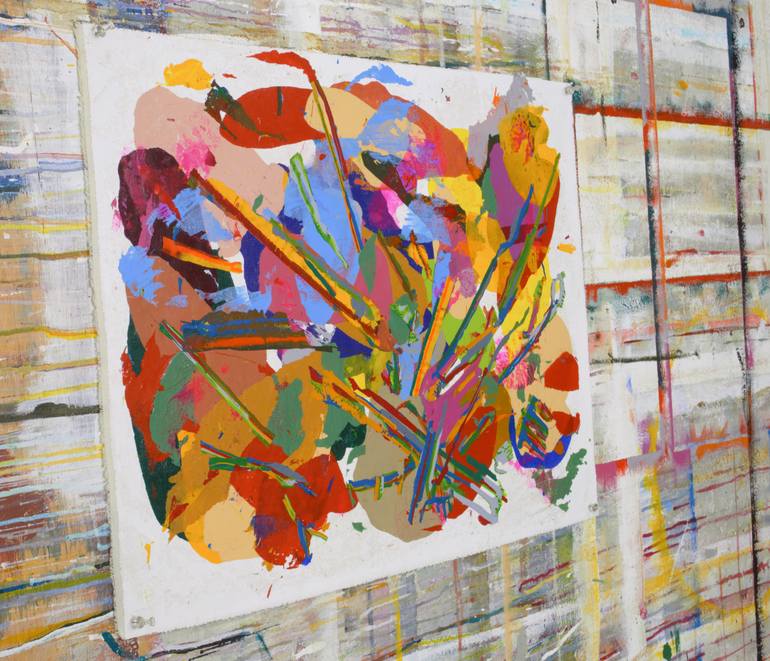 Original Abstract Expressionism Abstract Painting by Denise Costa