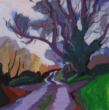 Original Post-impressionism Landscape Painting by Urszula Andrejczuk
