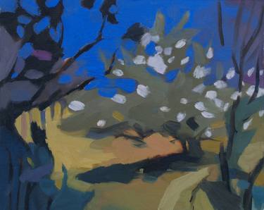 Original Post-impressionism Nature Painting by Urszula Andrejczuk