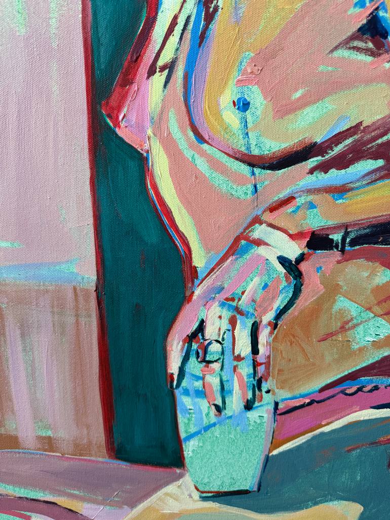 Original Expressionism Nude Painting by Hanna Bell