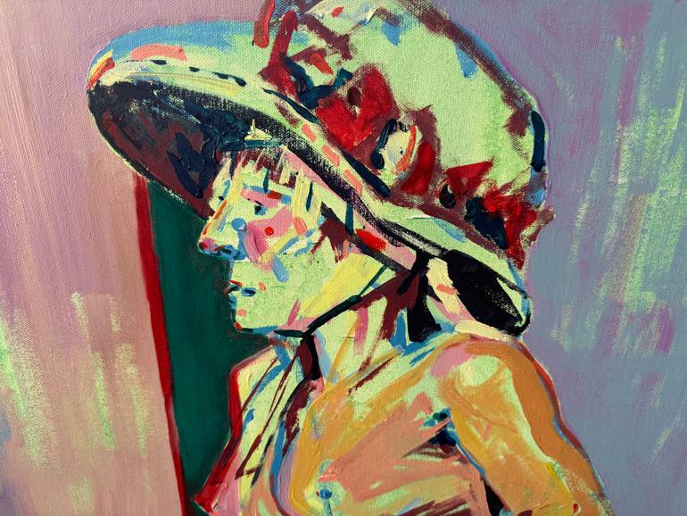 Original Expressionism Nude Painting by Hanna Bell