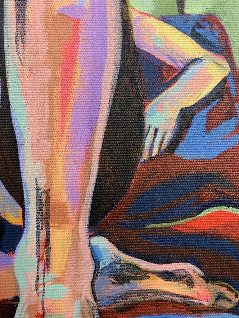 Original Figurative Nude Painting by Hanna  Bell 