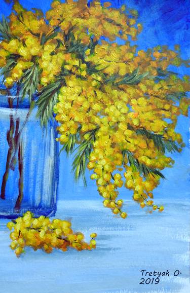 Print of Impressionism Floral Paintings by Olga Tretyak